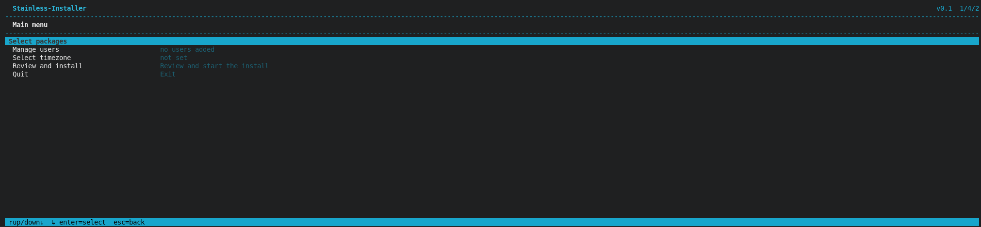 Stainless Installer screenshot